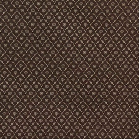 FINE-LINE Floral Trellis Jacquard Woven Upholstery Fabric - Brown FI2933919